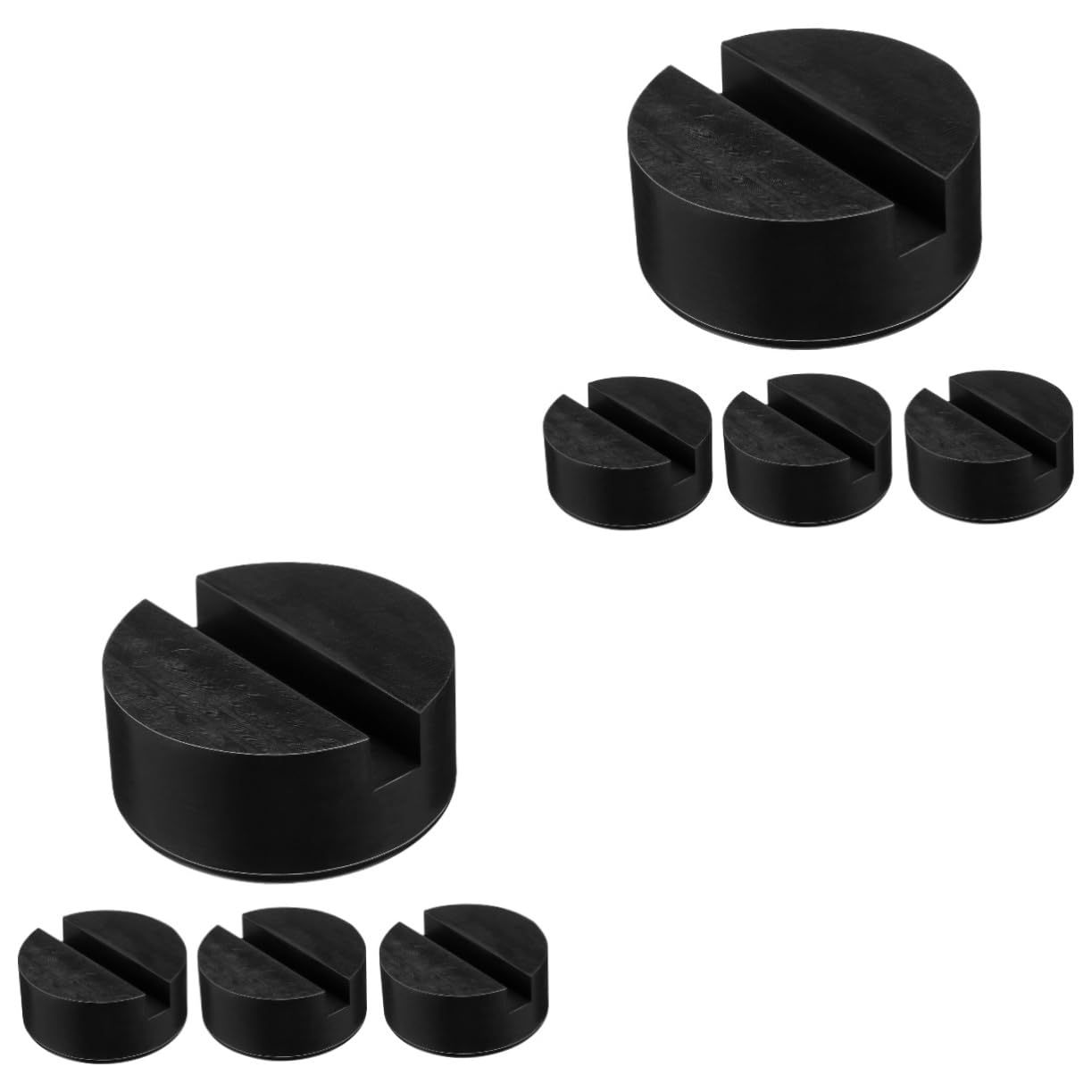 Ciieeo 2 Set Tampone Gomma Per Cric Auto Per Sollevatori Protezione Per Utilizzo Officina Accessorio Per Camper Veicoli Rv 4 Pezzi * 2