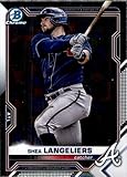 2021 Bowman Chrome Prospects #BCP-28 Shea Langeliers Atlanta Braves Baseball Card