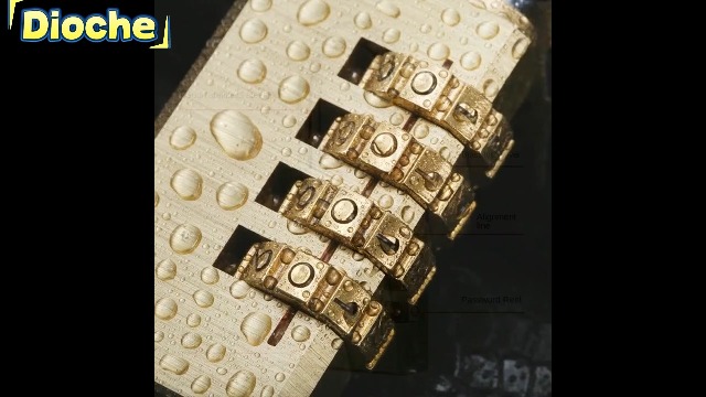 Dioche Combination Padlock, Combination Lock for Locker Solid