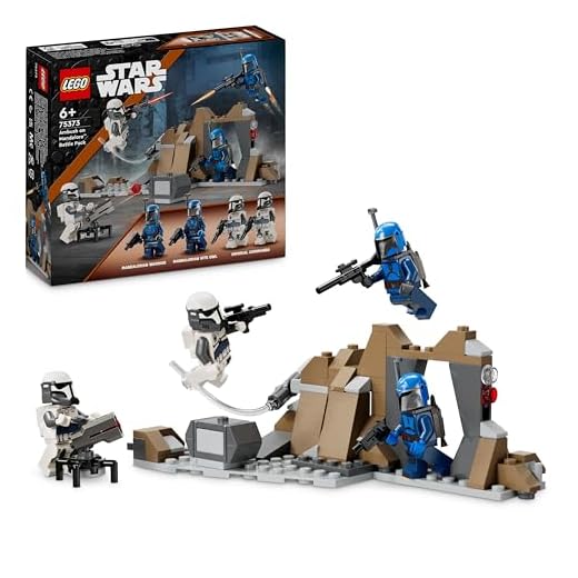 LEGO Star Wars: The Mandalorian Hinterhalt auf Mandalore Battle Pack, Abenteuer-Bauspielzeug für Kinder, Action-Spielset zum Sammeln, Geschenkidee für Jungen und Mädchen 75373