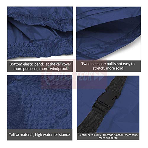 Image of CARMATE Parachute Custom Fitting Car Body Cover for Maruti Old DZIRE - Blue (Without Side Mirror & Antenna Pockets)