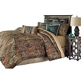 Michael Amini BCS-KS10-SEVILE-HNY Seville 10pc King Comforter Set Honey