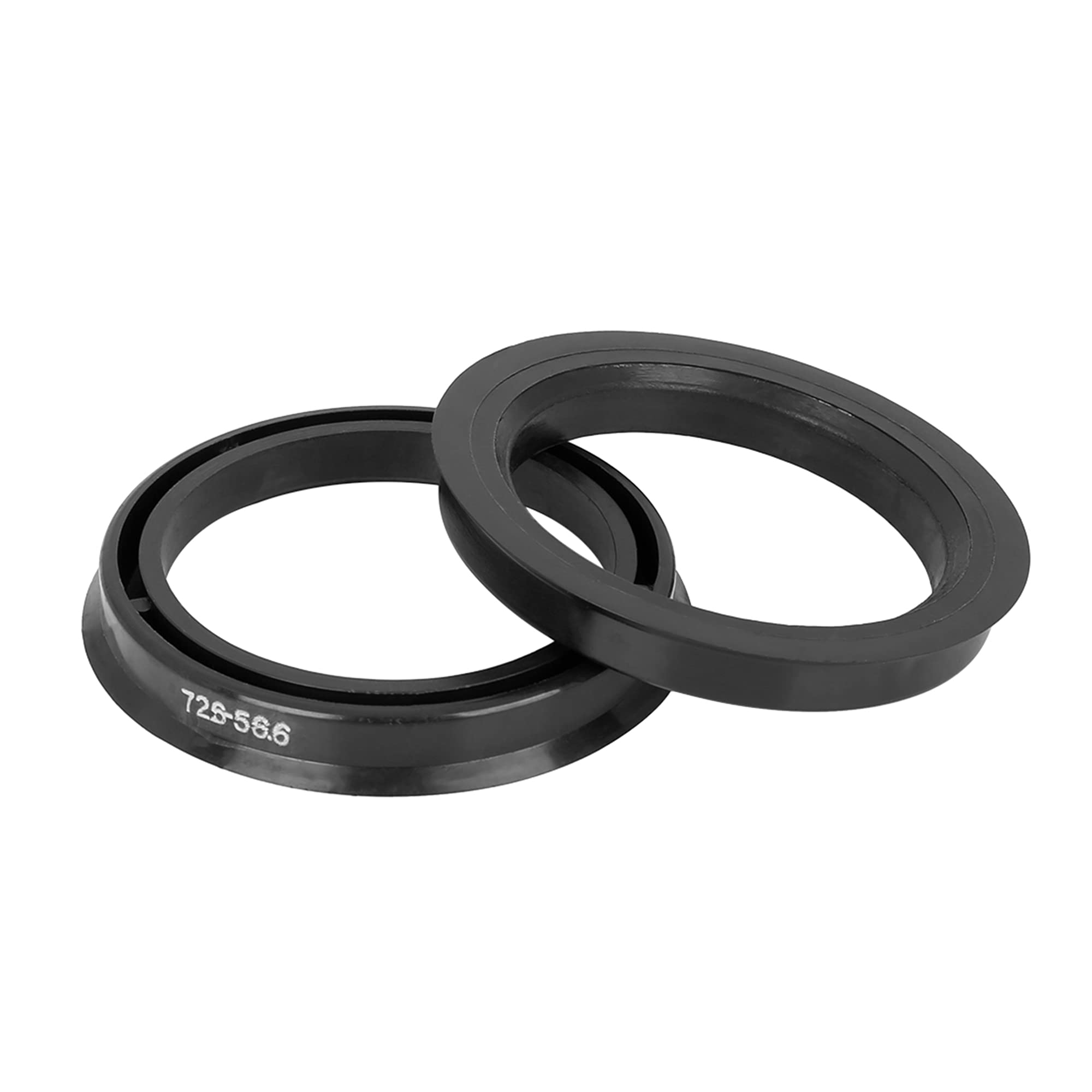 Lot De 4 Bagues De Centrage Jante 67.1 Mm Vers 56.6 Mm – Universel Noir Anti-Vibrations