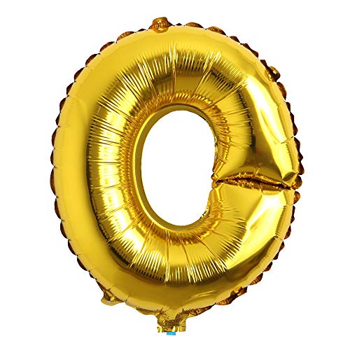 40 Inch Letter Balloons Gold Alphabet Number Balloons Foil Mylar Party Wedding Bachelorette Birthday Bridal Shower Graduation Anniversary Celebration Decoration Can Fly With Helium (40 Inch Gold O) #TOP19