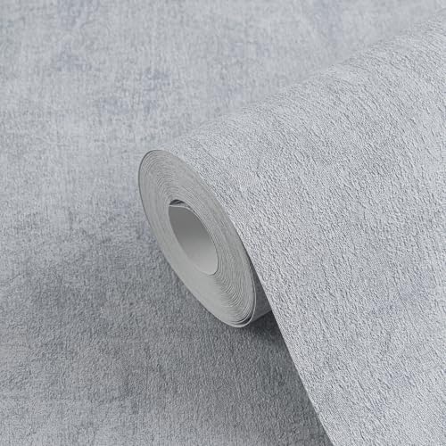 A.S. Création History of Art 2 Vliestapete Struktur 10,05 m x 0,53 m - Blau, Metallic - Tapete Putzoptik für Wohnzimmer Schlafzimmer - 790516