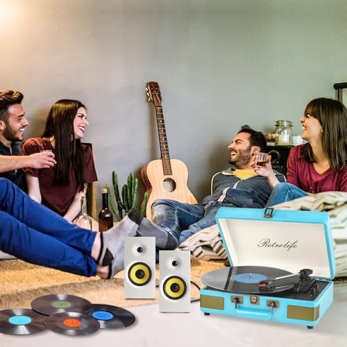 Record Player 3 Speed Bluetooth Suitcase