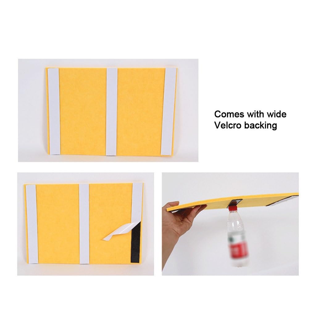 Bacheche in Feltro, bacheche promemoria, Pannelli da Parete, Confezione da 6, bacheche visionarie quadrate autoadesive per Appunti, Immagini, Ufficio, Arredamento per la casa (Colore: Stile