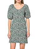 Mangas acolchadas Vero Moda Vmgelina 2/4 AOP Puff Dress VIP Vestido, Black/AOP:Flowers, XS para Mujer