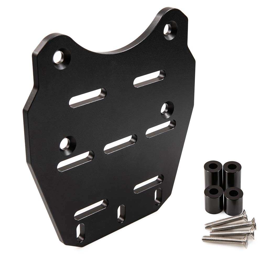 Porte-Bagages arrière pour moto Porte-bagages pour moto en alliage d'aluminium CNC Support de porte-bagages PCX 125 150 2014 2019 (Noir)