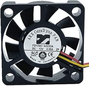 Ventilateur ARX FD1240-A2033A - 12V, 0,11A, 3 Fils - Refroidissement Silencieux Pour PC Ou Appareils