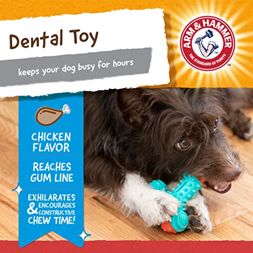 Arm & Hammer for Pets Nubbies Wishbone Dog Dental Toy | Best Dog Chew Toy for Moderate Chewers | Helps Reduce Plaque & Tartar | Chicken Flavor Baking Soda (Pack of 24)