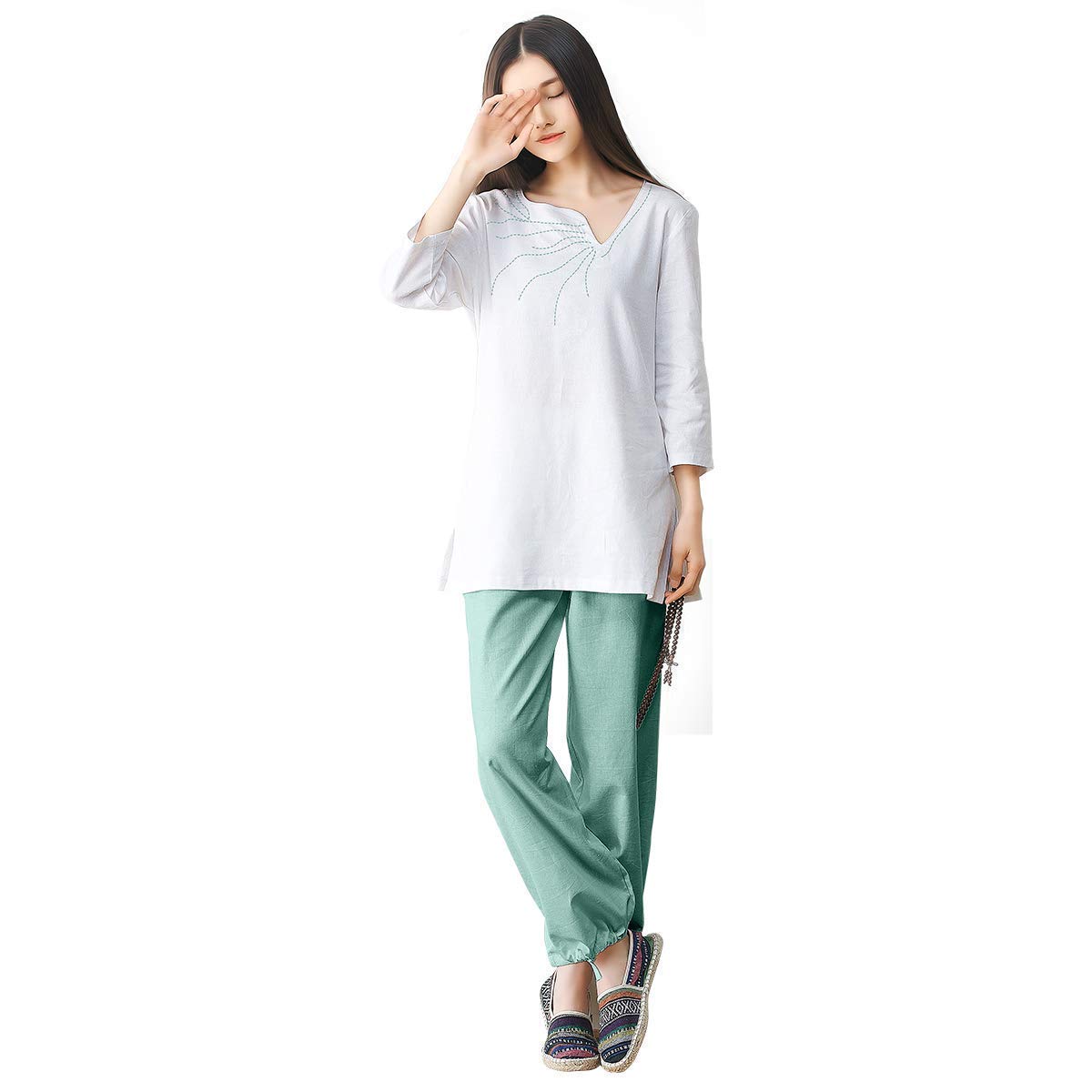 Costume de Tai Chi ample en coton pour éviter l'inconfort durant le Yoga