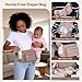 Rexmore Puffer Quilted Fanny Pack Diaper Bag for Mom - Women‘s Compact Crossbody Purse with Portable Changing Pad & Wipes Pouch, Travel & Quick Errand Baby Essentials Organizer(Khaki)