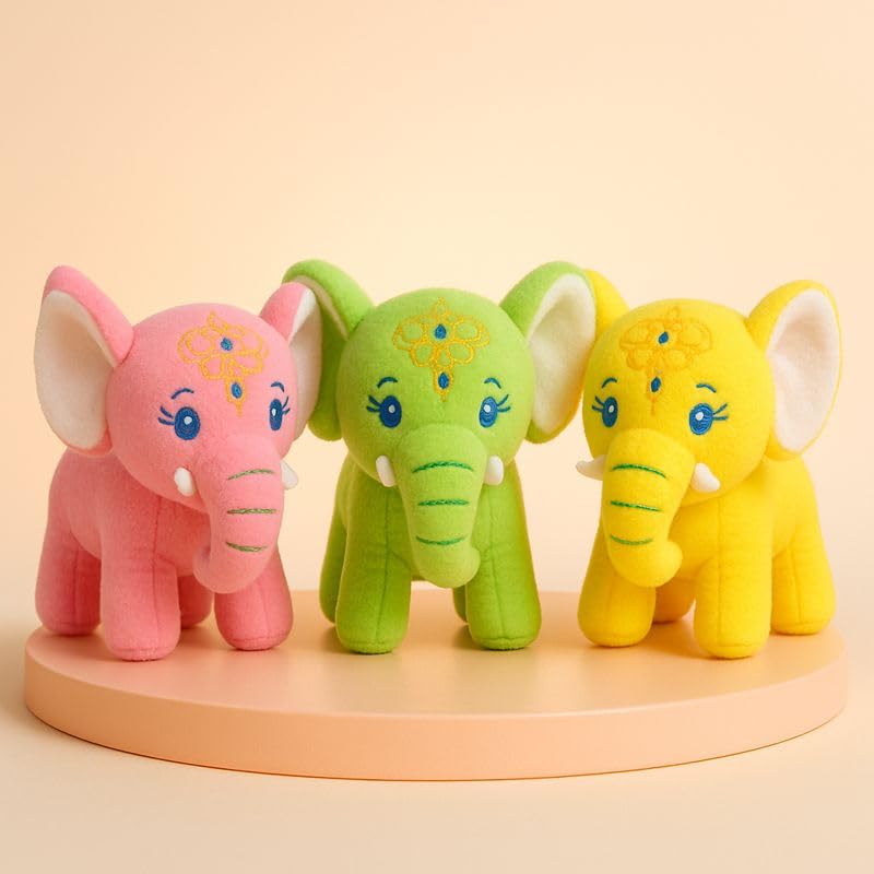 Image of Cute Plush Toy for Kids | | Soft Toys | Birthday Gift for Girls /Wife, Boyfriend /Husband, Soft Toys for Girls, Baby Toy (Random Color) Pack of 1 (Elephant Soft Toy (Random))
