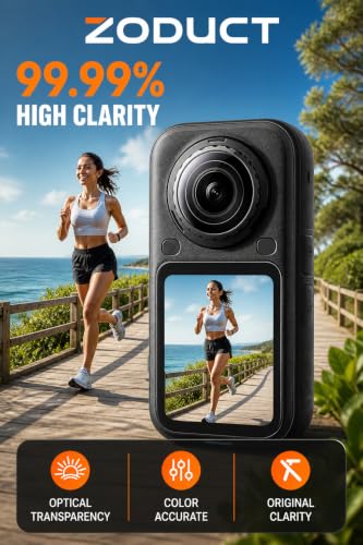 Image of Insta 360 X6 Screen Guard Protector Tempered with 98% Transparency Waterproof, Dust Proof, Anti-Strach Protective Insta 360 Action Camera Accessories (1Pc)