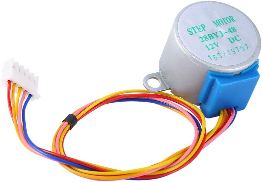 4 Phase Stepper Motor, 12V 5-Wire Stepper Motor Small Reduction Stepper Motor 28BYJ-48-12V for DIY Project