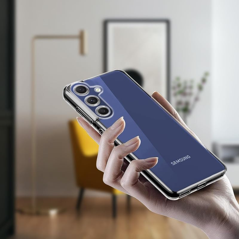 Image of Case Creation New Samsung A35 5G Premium Imported 0.3mm Crystal Clear Totu Silicone Transparent Flexible Soft Corner Protection with TPU Slim Back Case Color Cover for A35 5G