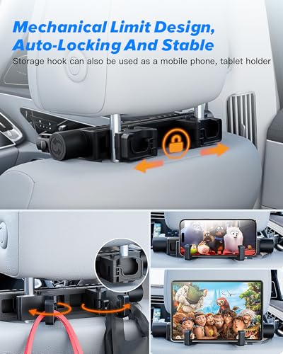 Kopfstütze Auto Kinder, Auto Nackenstütze 2026 Upgrade 360° Drehbare Reise Autokissen, 3 Punkt Verbindung Verstellbare Autositz Kopfstütze, Atmungsaktive Memory Foam Nackenkissen für Kinder/Erwachsene
