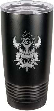 Peach is Mine King Turtle Dragon Monster Video Game Parody - Engraved Polar Camel Vacuum Insulated Tumbler Mug with Clear Lid, 20 oz Black