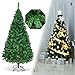 Produktbild COSTWAY 180cm Künstlicher Weihnachtsbaum, Tannenbaum mit Metallständer, Christbaum PVC Nadeln, Kunstbaum Weihnachten ideal für Zuhause, Büro, Geschäfte und Hotels, Grün