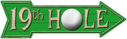 Signo de flecha de metal A-148 del agujero 19