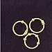 Nose Rings, 18K gold over Sterling Silver, Set of THREE, Balinese Tribal Style hoop, lip,eyebrow,body piercing