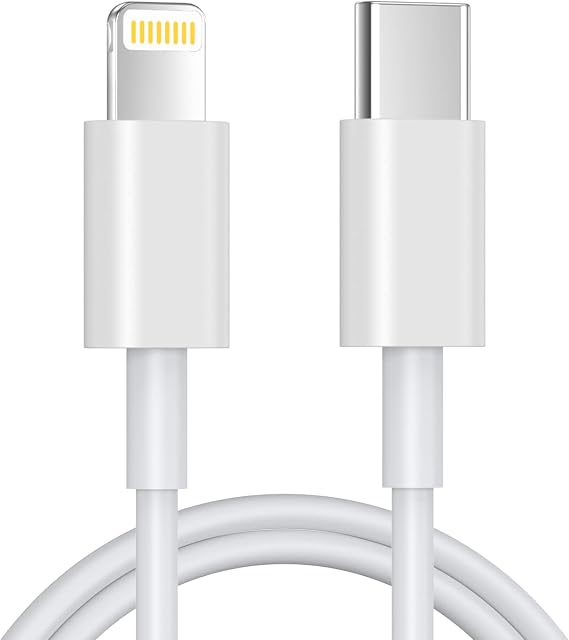 3M USB C to Lightning Cable [Apple MFi Certified] iPhone Fast Charger Cable USB-C Power Delivery Charging Cord for iPhone 13/12/12 PRO Max/12 Mini/11/11PRO/XS/Max/XR/X/8/8Plus/iPad