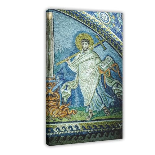Mosaïque byzantine Saint-Laurent pour un bureau élégant
