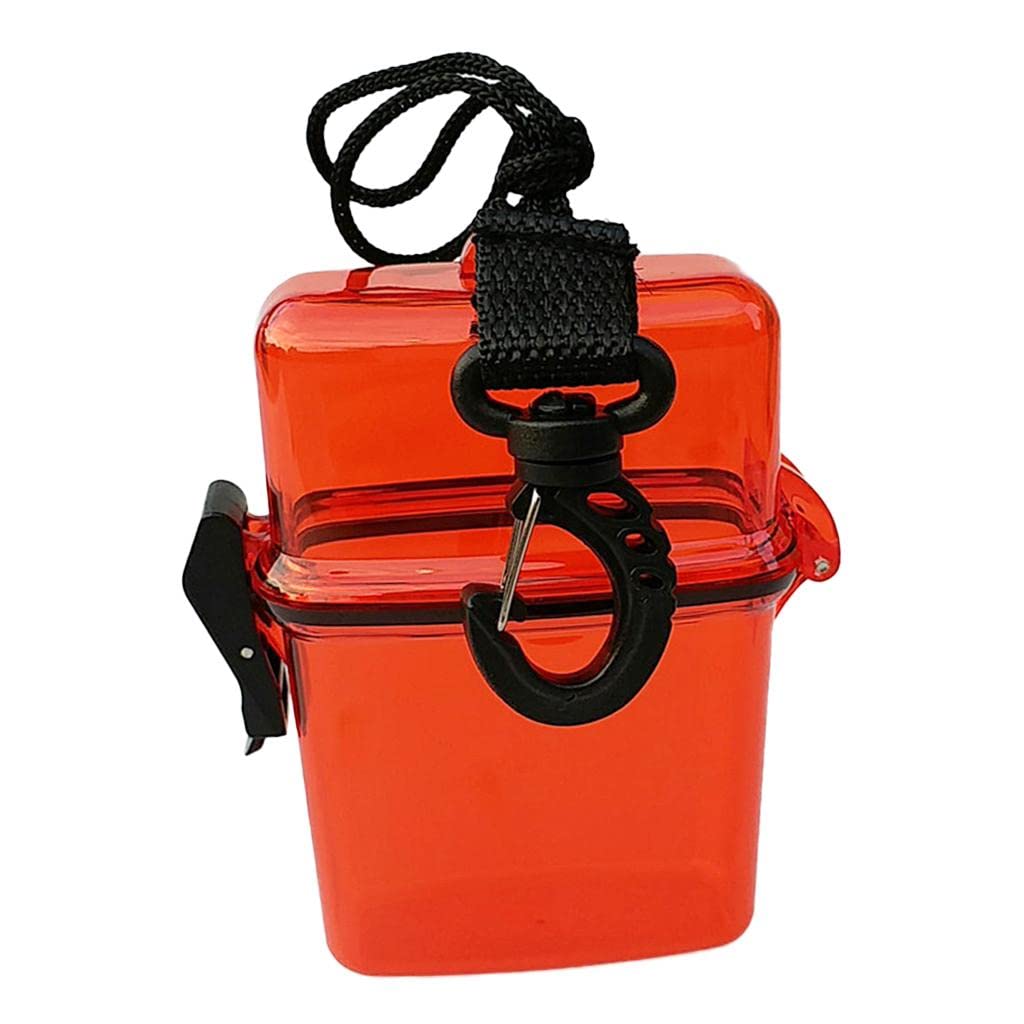 TISHITA Waterproof Container mit Neck Strap Schwimmkapsel Langlebige Box Portabler Verschluss für Schnorchler Strandurlauber Wassersport