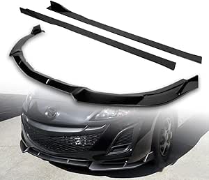 5-Piece Body Kit For 2012 Honda Civic Sedan - Front Bumper Lip & Side Skirt Extensions In White