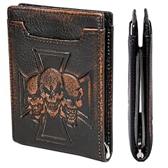 black and brown with skull b