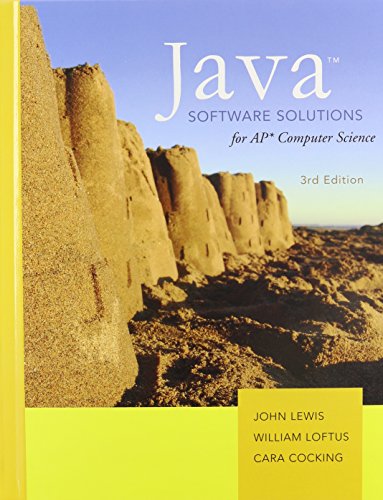 Java Software Solutions AP Comp. Science: John Lewis, William Loftus ...