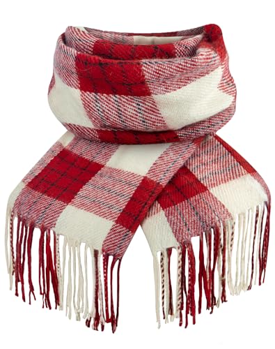 Image of Loritta Winter Scarf for Women, Long Plaid Shawl Wraps Scarves Gifts
