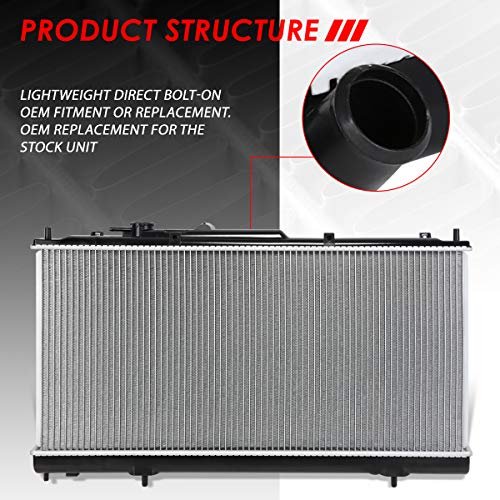Image of Auto Dynasty Radiator Compatible with 00-05 Dodge Stratus Chrysler Sebring Mitsubishi Eclipse L4 AT, DPI 2405 Factory Style 1-Row Cooling Radiator, Aluminum Core