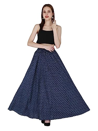 Image of Sttoffa Cotton Printed Women Wear Maxi Long Skirt 40 inch inch Full Length