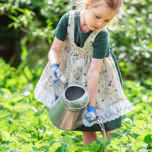 Jierwillao Kids Gardening Gloves For 4-6 Year Old,Cartoon Dinosaur 3 Pairs Kids Garden Gloves Non-Slip Children Safety Yard Work Gloves For Boys Girls #TOP7