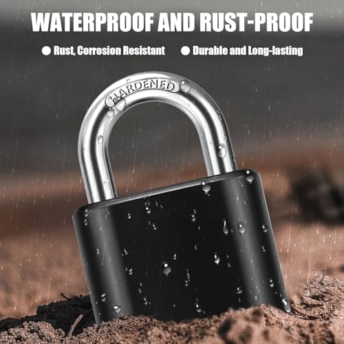 Diyife TAL125 Outdoor Combination Padlock, [Design Of Hidden Password] Weatherproof Resettable Combination Padlock thumb #3