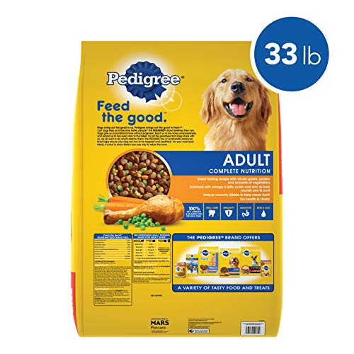 PEDIGREE Complete Nutrition Adult Dry Dog Food Roasted Chicken, Rice & Vegetable Flavor Dog Kibble, 33 lb. Bag - Image 3