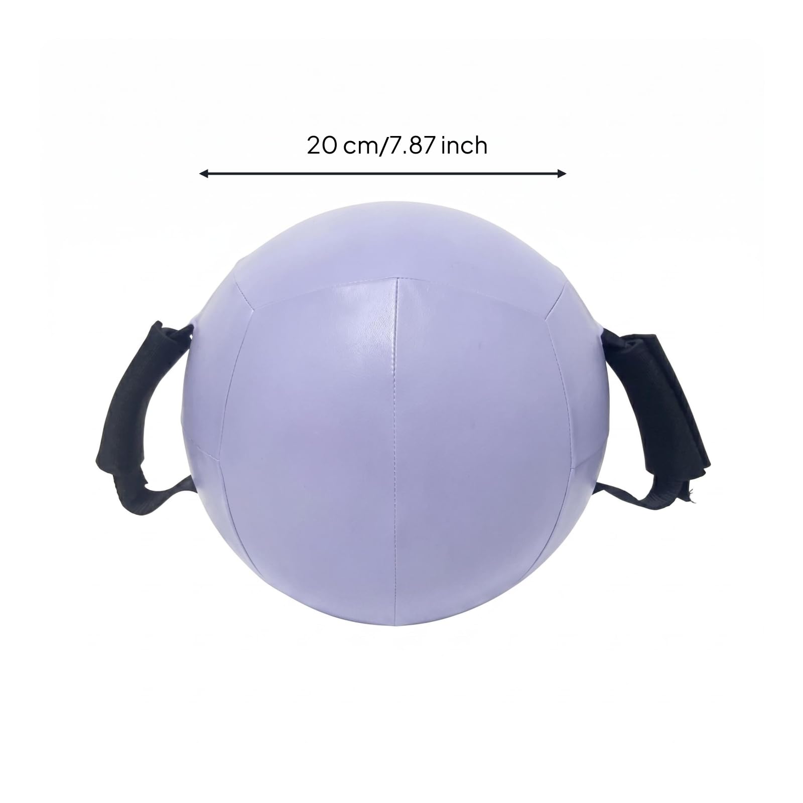 Gralara Balón Medicinal de Entrenamiento con Asas Balón de Fuerza Balón de Arena Balón para Entrenamiento Funcional TPE Antideslizante para Movimiento