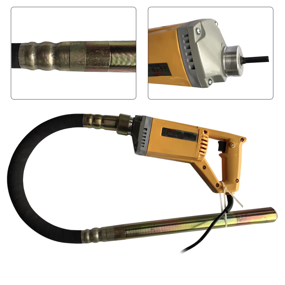 Vibratore per calcestruzzo 800W/1300W bottiglia vibratrice vibratore per calcestruzzo con tubo vibratore interno vibratore a bottiglia lunghezza 1/1,5 m compattatore per calcestruzzo diametro della