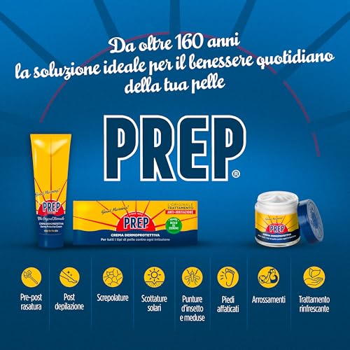 Prep, Crema Deodorante, Antitraspirante, Protezione 48h, per Pelli Sensibili, Senza Alcol, Coloranti e Conservanti