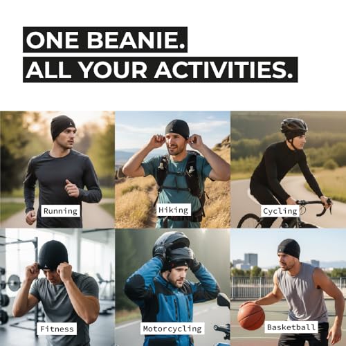 Image of Helmet Liner Sweat Wicking Skull Cap Beanie. Ultimate Performance Moisture Wicking. Fits Under Helmets