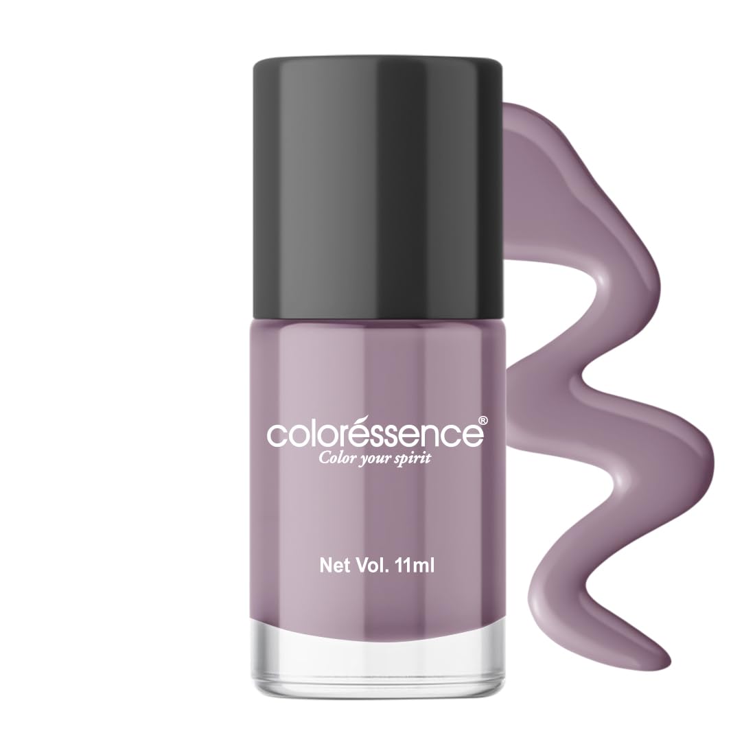 Coloressence Nude Long Lasting Glossy Finish Nail Paint | Chip Resistant | Quick Dry | One Swipe Application | Toxin Free|Lilac-10ml