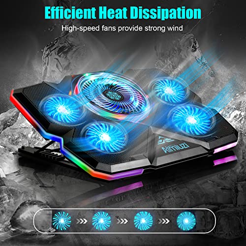 Laptop-Cooling-Pad-Gaming-Laptop-Cooler-with-5-Quiet-Fans-and-Colorful-RGB-LightOne-Click-colse-Laptop-Fan-Cooling-Pad-Fits-12-17-Inch-Laptop-USB-Port-Powered-7-Adjustable-Height