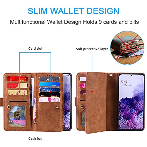 Housse en cuir noir Galaxy A51 4G avec fermeture éclair chic - 3