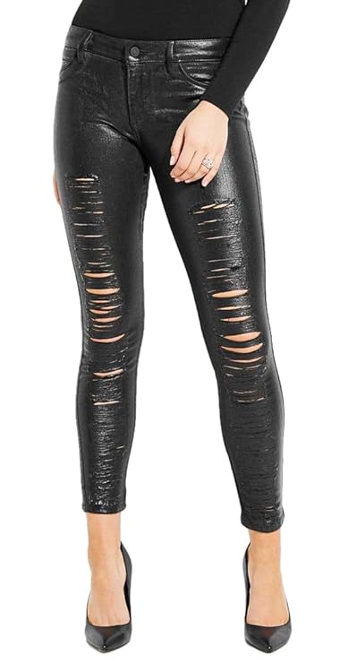 Guess sexy curve coated skinny jeans Clearance