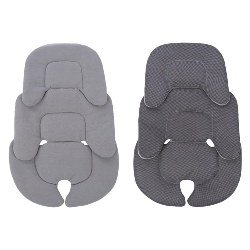 Baby Stroller Cushion Car Insert Baby Neck Support Pillow Mattress Breathable Mesh Liner Mat Pram Thermal Mattress(White)