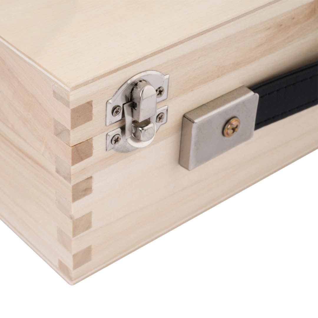 Engelhart - 010205 - Set Bocce di Lusso, 2 x 3, con Cassetta in Legno - Petanca - Triplette da 720 g