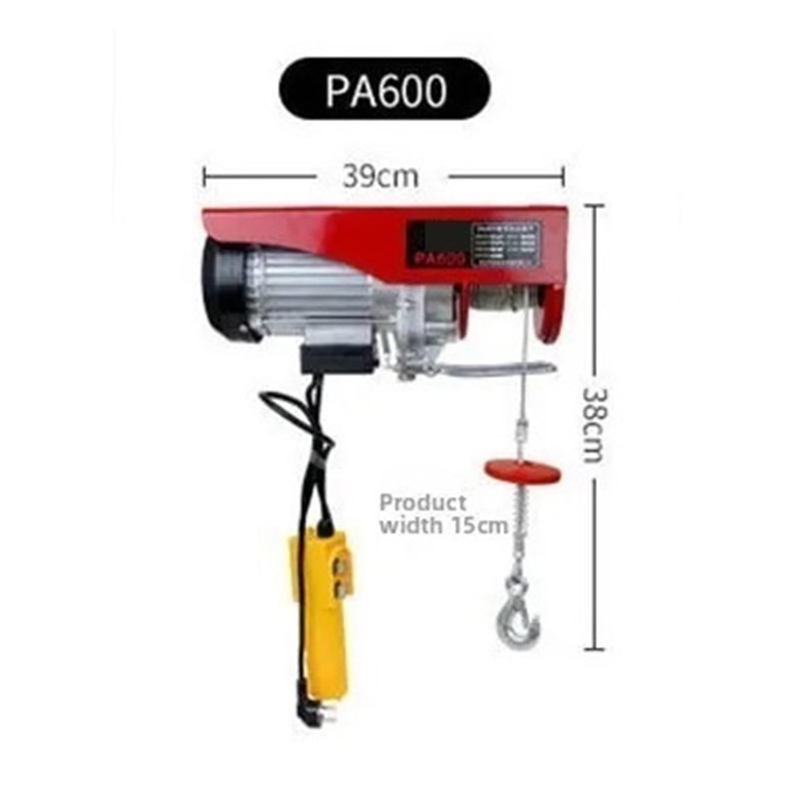 Paranco Elettrico 220 V CON Telecomando Wireless - Sollevatore A Cavo In Acciaio Per Ristrutturazioni E Costruzioni Domestiche Paranco Elettrico Telecomandato Verricello