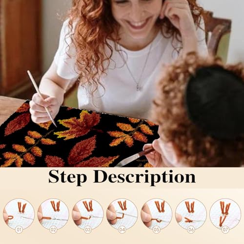 Kits de tapis de crochet de bricolage et canevas à loquet - 5